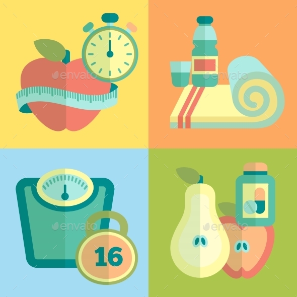 GraphicRiver Set of Fitness Icons 9861644 GraphicRiver Set of Fitness Icons 9861644