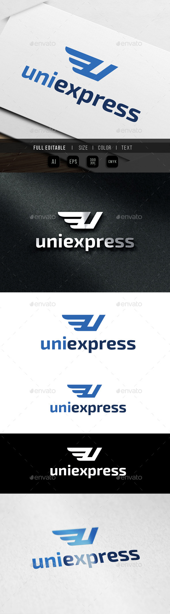 GraphicRiver Express Letter U Wing 9861729 GraphicRiver Express Letter U Wing 9861729