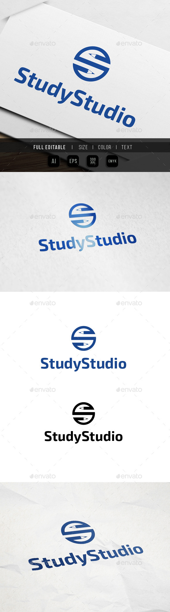 GraphicRiver Pencil Studio Logo 9861732 GraphicRiver Pencil Studio Logo 9861732