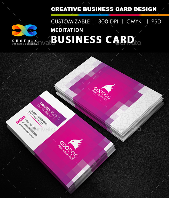 Meditation Business Card Meditation Business Card