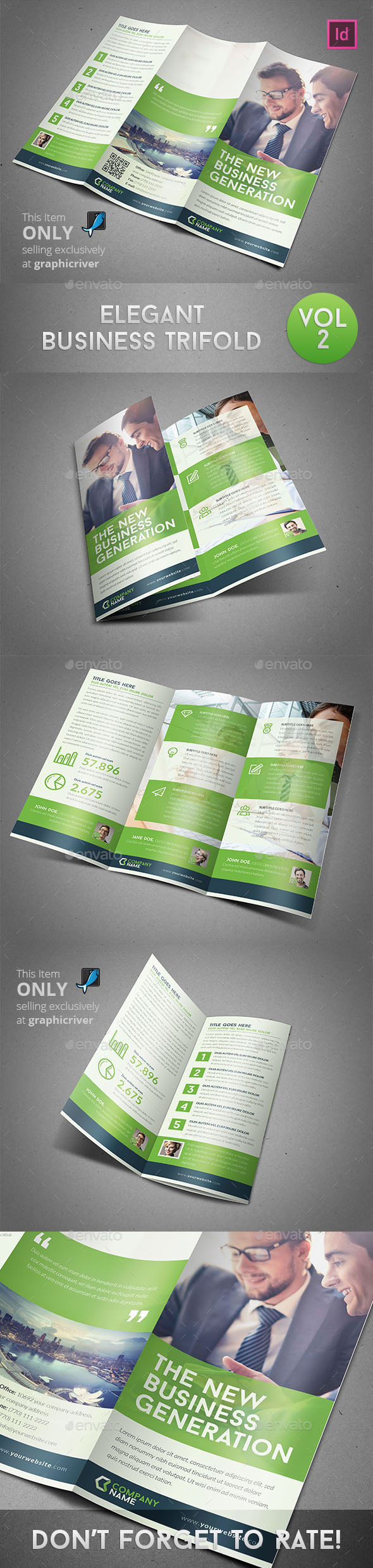 GraphicRiver Elegant Business Trifold 9863282 GraphicRiver Elegant Business Trifold 9863282