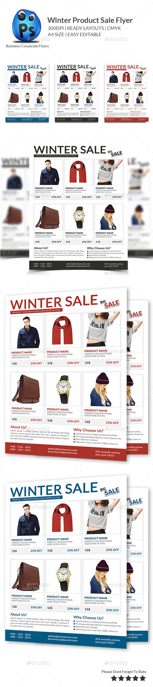 GraphicRiver Winter Product Sale Flyer 9863388 GraphicRiver Winter Product Sale Flyer 9863388