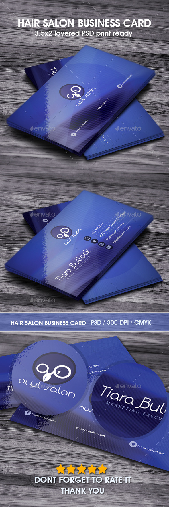 Hair Salon Business Card Hair Salon Business Card