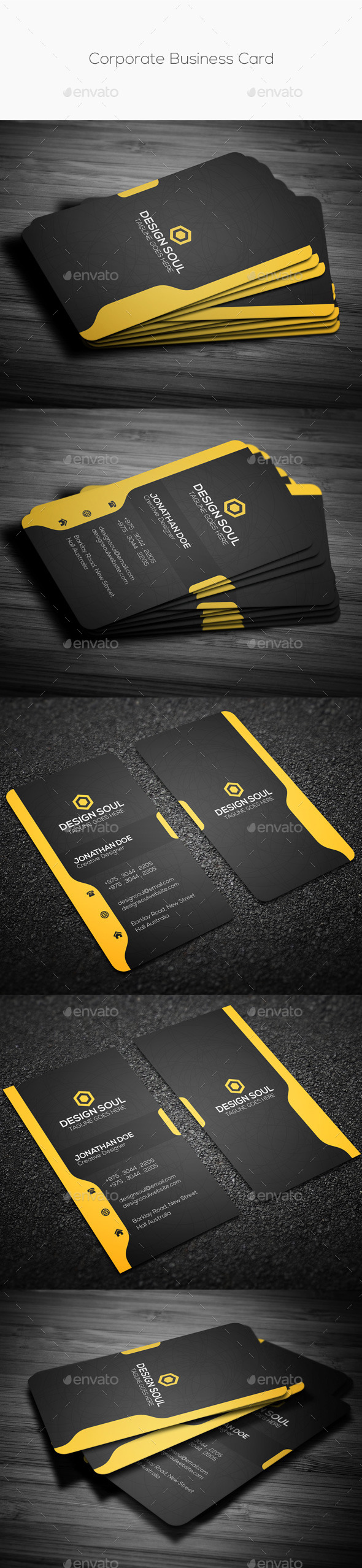 GraphicRiver Corporate Business Card 9864298 GraphicRiver Corporate Business Card 9864298