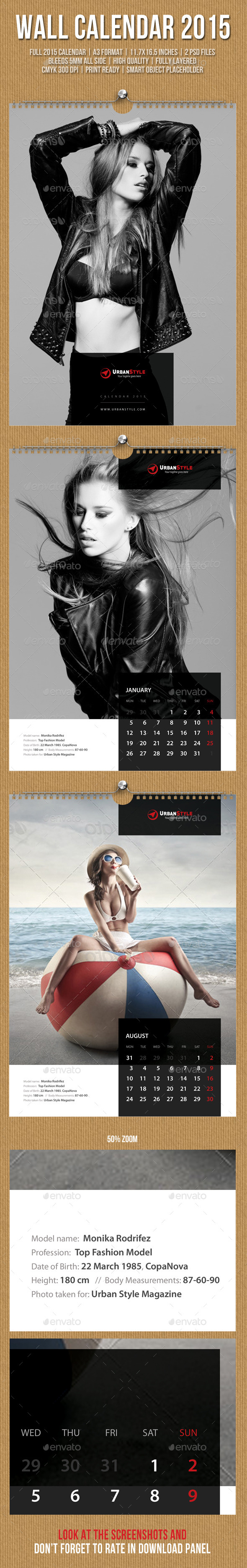 GraphicRiver Wall Calendar A3 2015 V09 9864391 GraphicRiver Wall Calendar A3 2015 V09 9864391