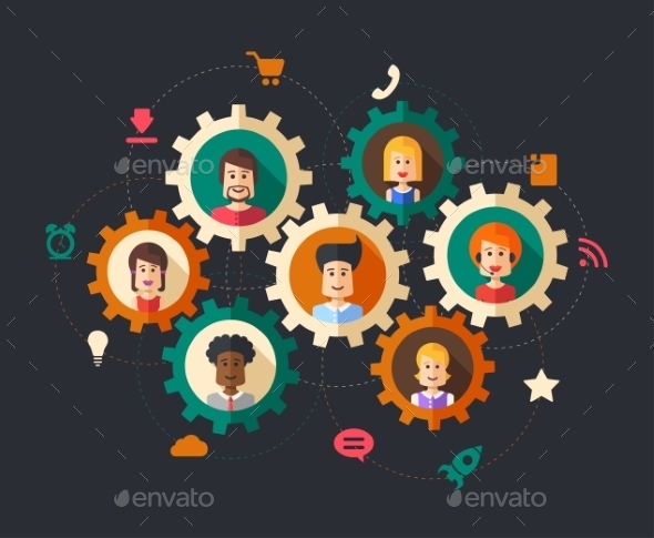 GraphicRiver Illustration of Abstract Business People 9864781 GraphicRiver Illustration of Abstract Business People 9864781