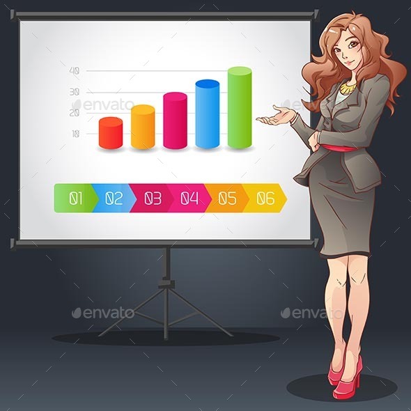 GraphicRiver Businesswoman Doing Presentation 9865072 GraphicRiver Businesswoman Doing Presentation 9865072