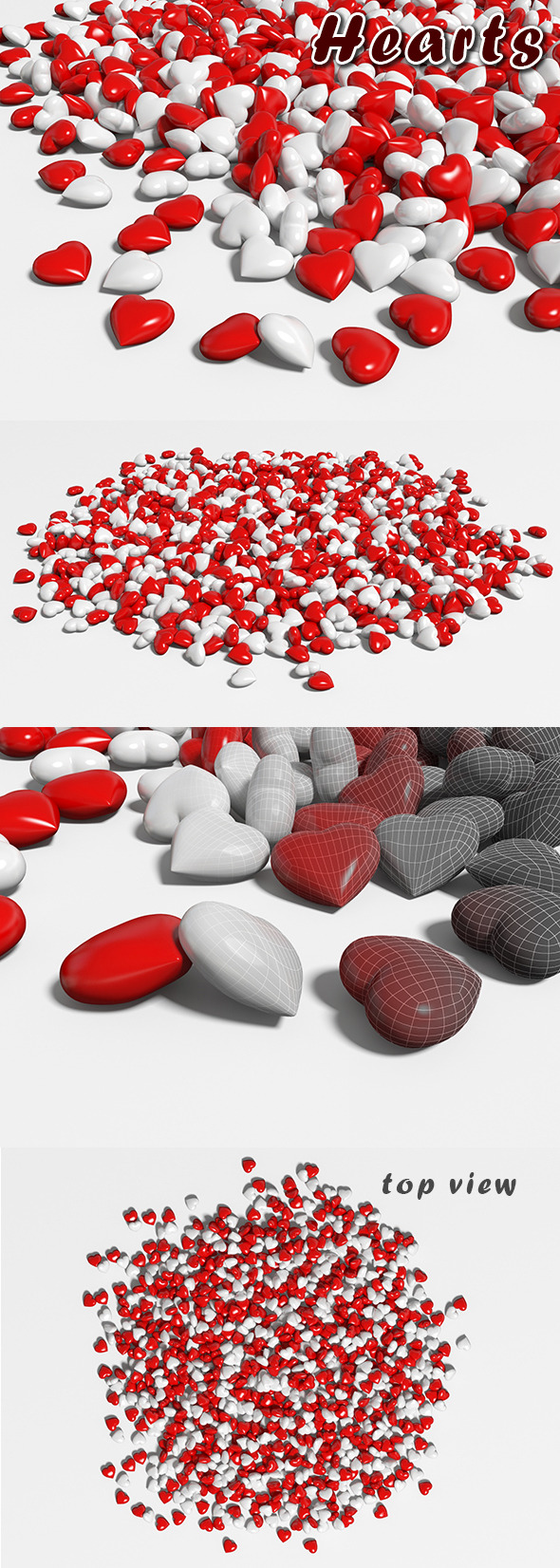3DOcean 3D love hearts 9865415 3DOcean 3D love hearts 9865415