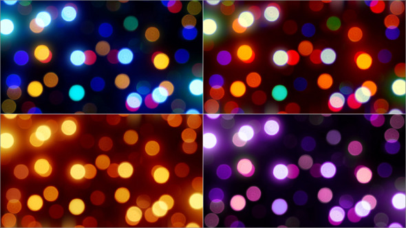 Christmas & New Year Lights Bokeh Backdrop Christmas & New Year Lights Bokeh Backdrop