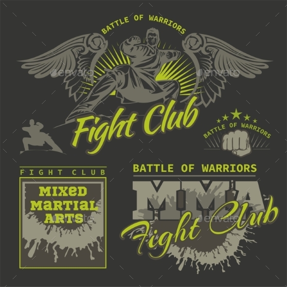GraphicRiver MMA Labels Mixed Martial Arts Design 9866134 GraphicRiver MMA Labels Mixed Martial Arts Design 9866134