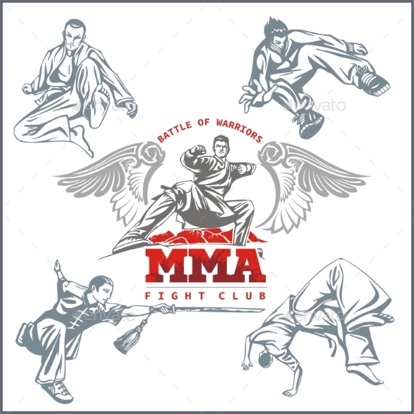 GraphicRiver MMA Labels Mixed Martial Arts Design 9866148 GraphicRiver MMA Labels Mixed Martial Arts Design 9866148