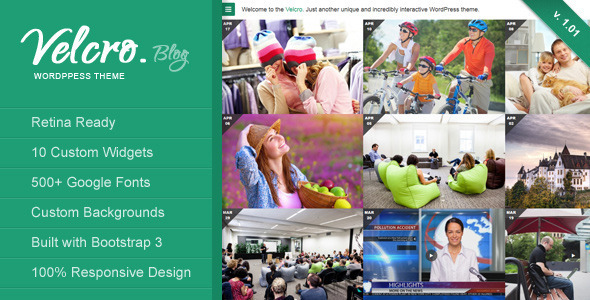 Velcro Retina Responsive WordPress Theme Velcro Retina Responsive WordPress Theme