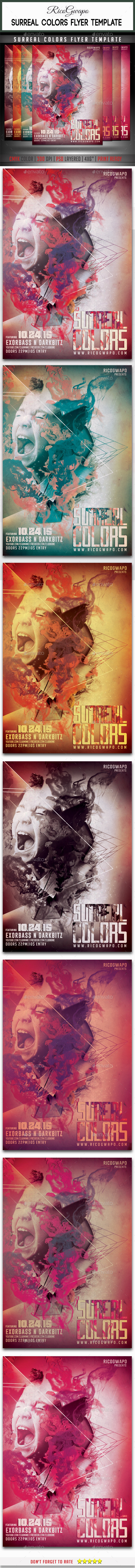 GraphicRiver Surreal Colors Flyer Template 9867176 GraphicRiver Surreal Colors Flyer Template 9867176