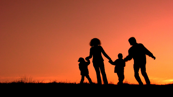 Funny Family Sunset Funny Family Sunset