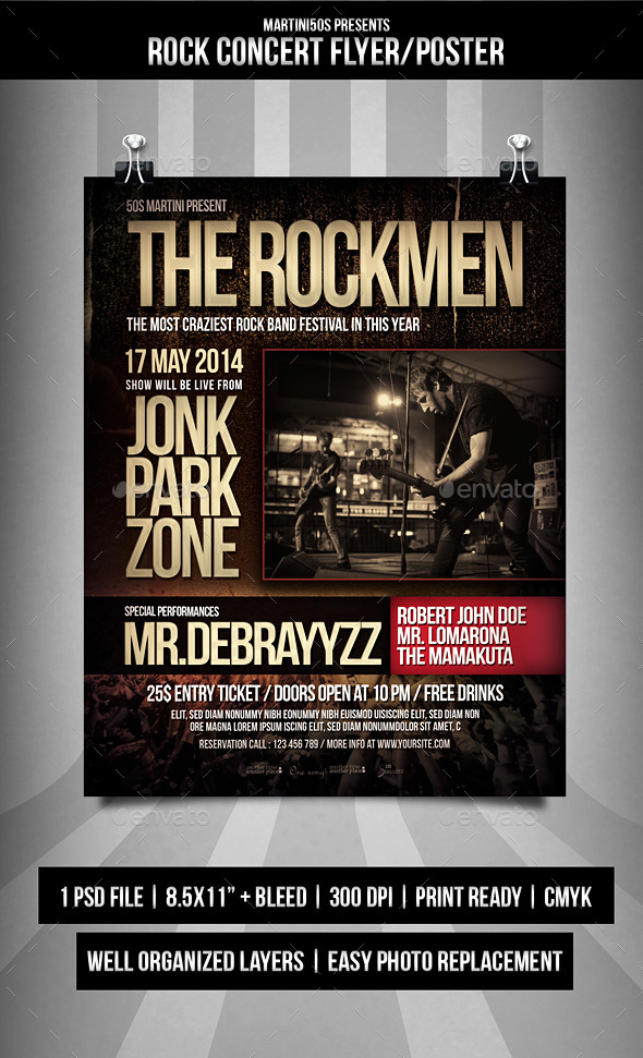 Rock Concert Flyer Templates Rock Concert Flyer Templates
