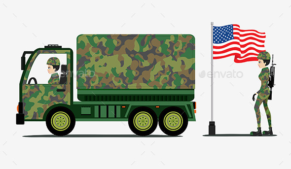 GraphicRiver Military Trucks 9868163 GraphicRiver Military Trucks 9868163