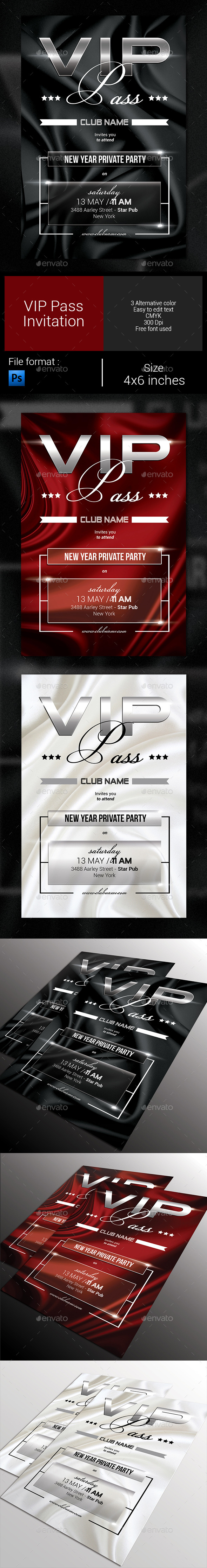 GraphicRiver VIP Pass Invitation 9868702 GraphicRiver VIP Pass Invitation 9868702