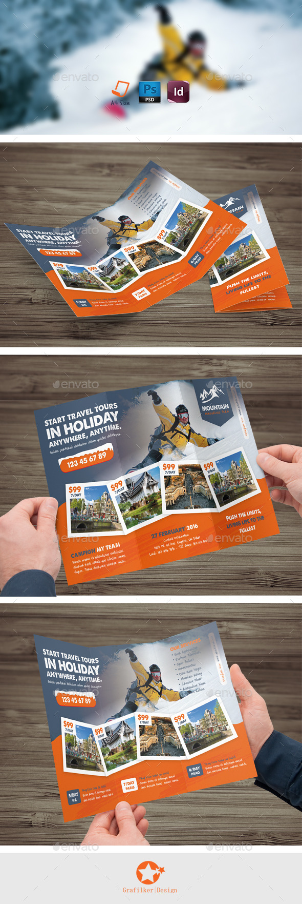 Winter Tour Tri-Fold Templates Winter Tour Tri-Fold Templates