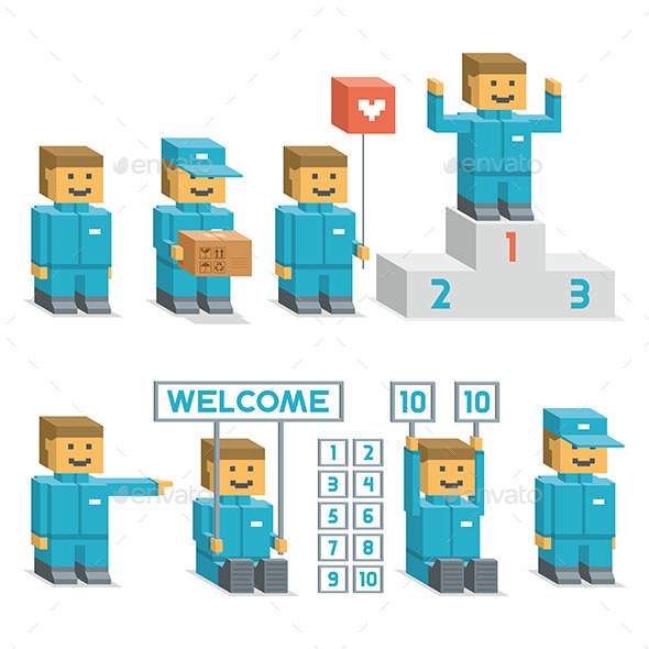 GraphicRiver Set Man 9869011 GraphicRiver Set Man 9869011
