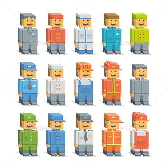 GraphicRiver Set Man 9869029 GraphicRiver Set Man 9869029