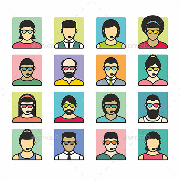 GraphicRiver People Icons 9869132 GraphicRiver People Icons 9869132