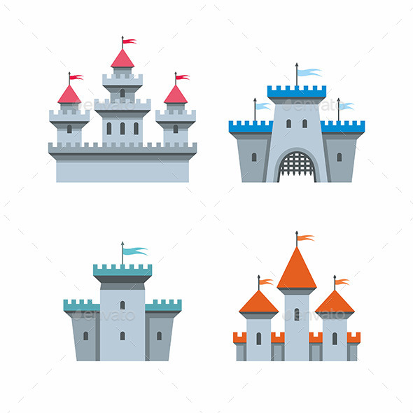 GraphicRiver Castle Icons 9869233 GraphicRiver Castle Icons 9869233
