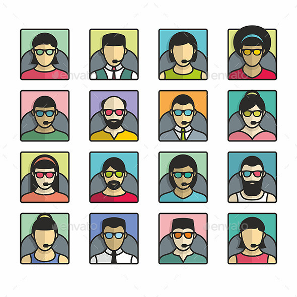 GraphicRiver People Icons 9869237 GraphicRiver People Icons 9869237