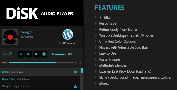Disk Audio Player For Wordpress Disk Audio Player For Wordpress
