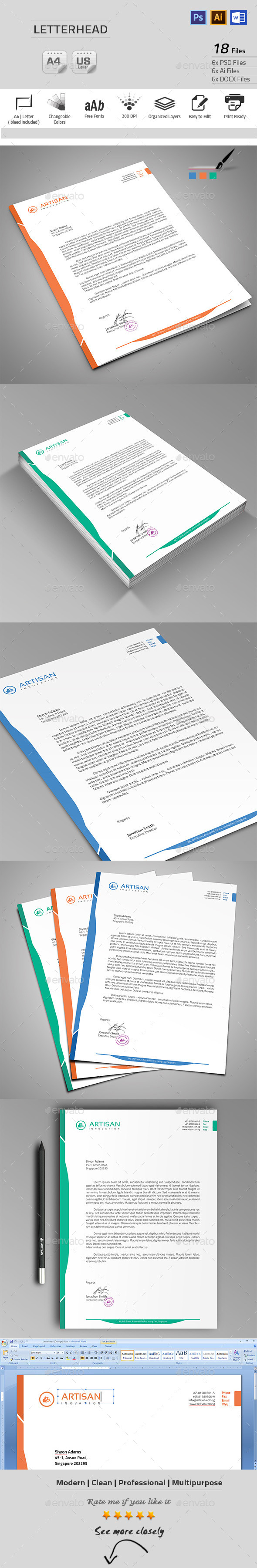 GraphicRiver Letterhead 9869248 GraphicRiver Letterhead 9869248