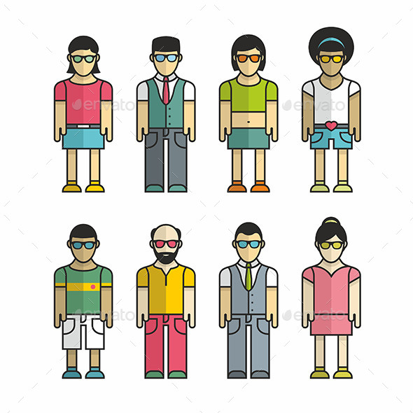 GraphicRiver Group of People 9869253 GraphicRiver Group of People 9869253