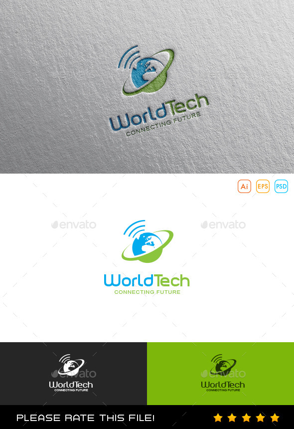 GraphicRiver World Tech Logo 9869476 GraphicRiver World Tech Logo 9869476