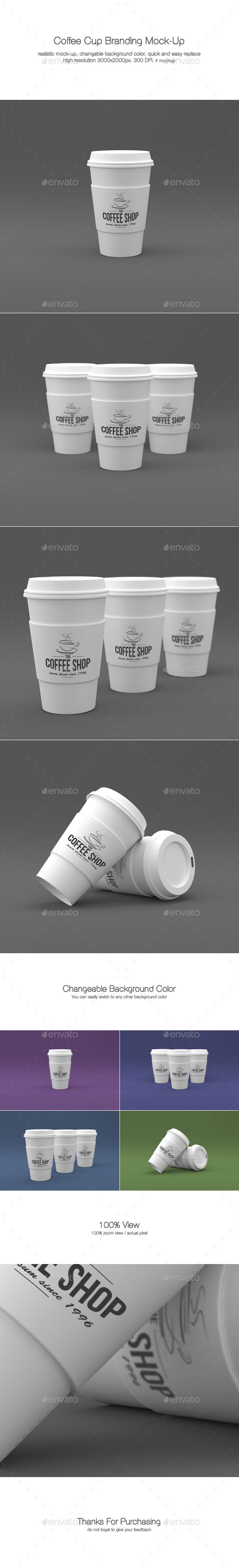 GraphicRiver Coffee Cup Branding Mock-Ups 9870023 GraphicRiver Coffee Cup Branding Mock-Ups 9870023