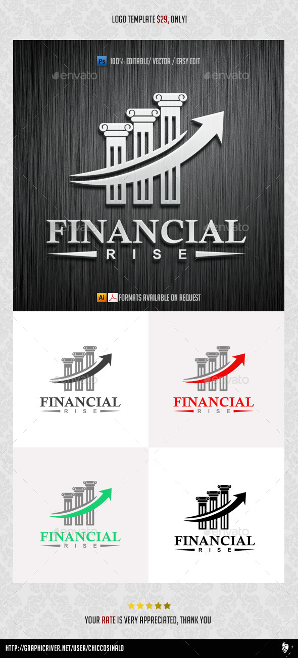 GraphicRiver Financial Rise Logo Template 9870035 GraphicRiver Financial Rise Logo Template 9870035