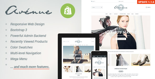 Avenue Responsive Shopify Theme Avenue Responsive Shopify Theme