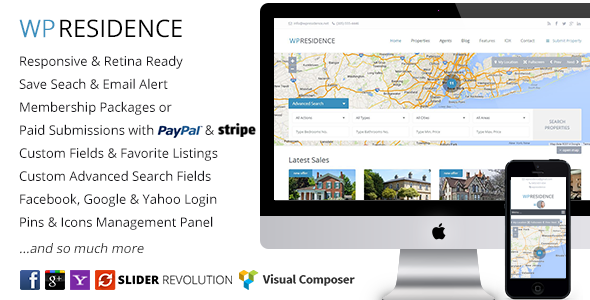 WP Residence - Real Estate WordPress Theme Download