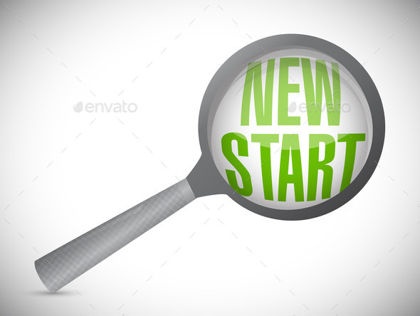 new start magnify search illustration (Misc) Photo Download