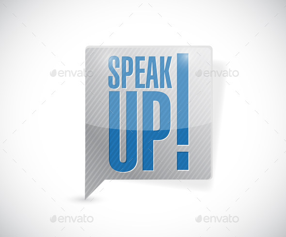 speak up message bubble illustration (Misc) Photo Download