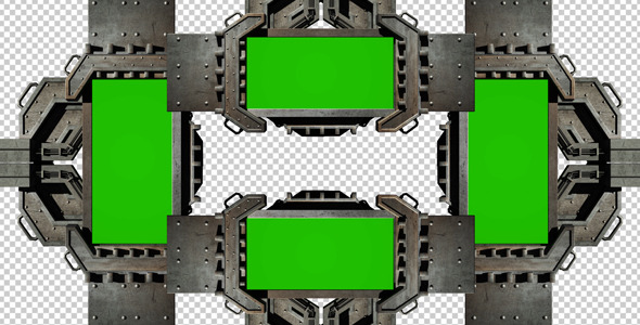 Video Monitor With a Green Background 2 Video Monitor With a Green Background 2