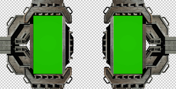 Video Monitor With a Green Background 3 Video Monitor With a Green Background 3