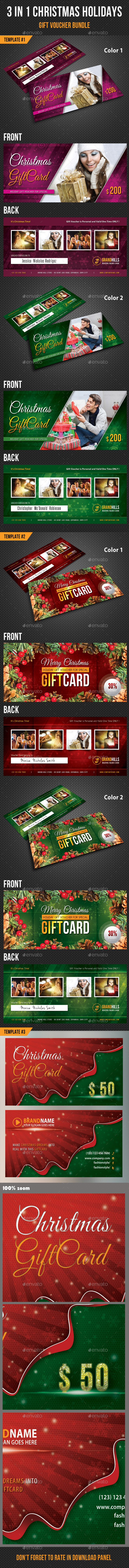 GraphicRiver 3 in 1 Christmas Holidays Gift Voucher Bundle 9871211 GraphicRiver 3 in 1 Christmas Holidays Gift Voucher Bundle 9871211