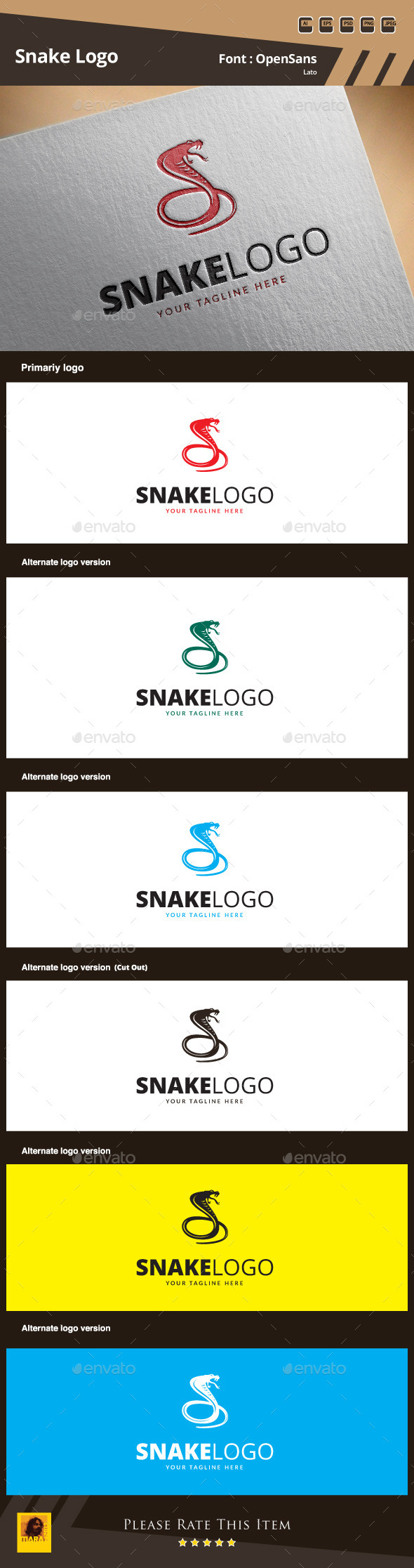 GraphicRiver Snake Logo Template 9871943 GraphicRiver Snake Logo Template 9871943
