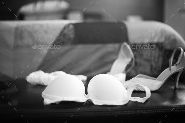 Wedding bridal garter belt bra lingerie and shoes (Misc) Photo Download