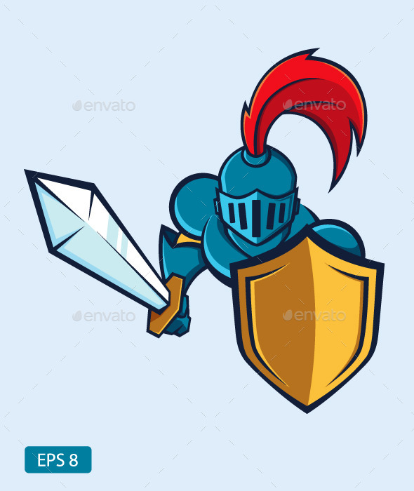 GraphicRiver Knight with Shield and Sword 9876882 GraphicRiver Knight with Shield and Sword 9876882
