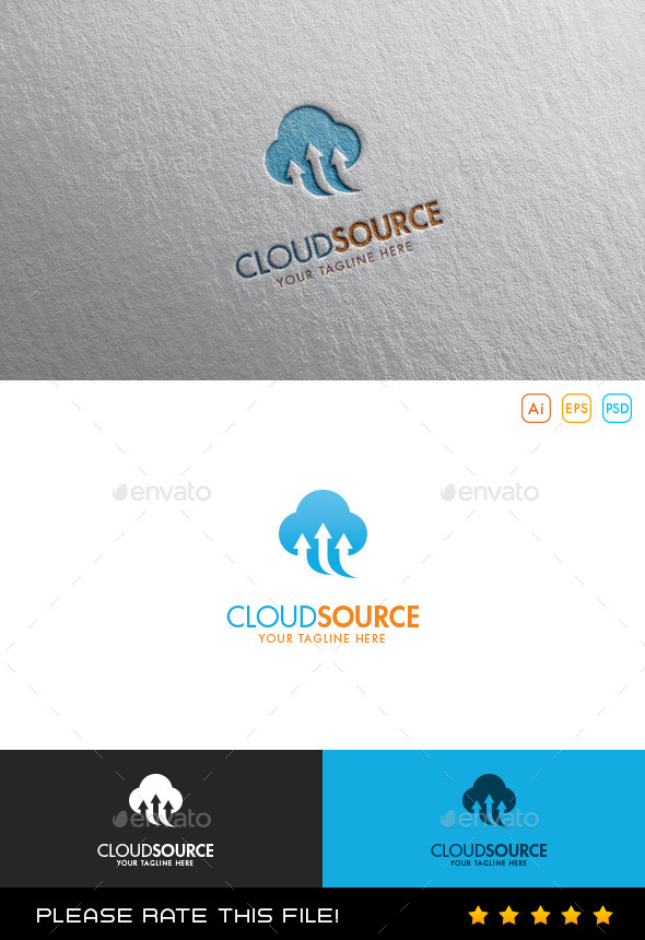 GraphicRiver Cloud Source Logo 9877779 GraphicRiver Cloud Source Logo 9877779