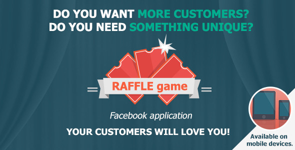 raffle game - promotional, customizable fb app 