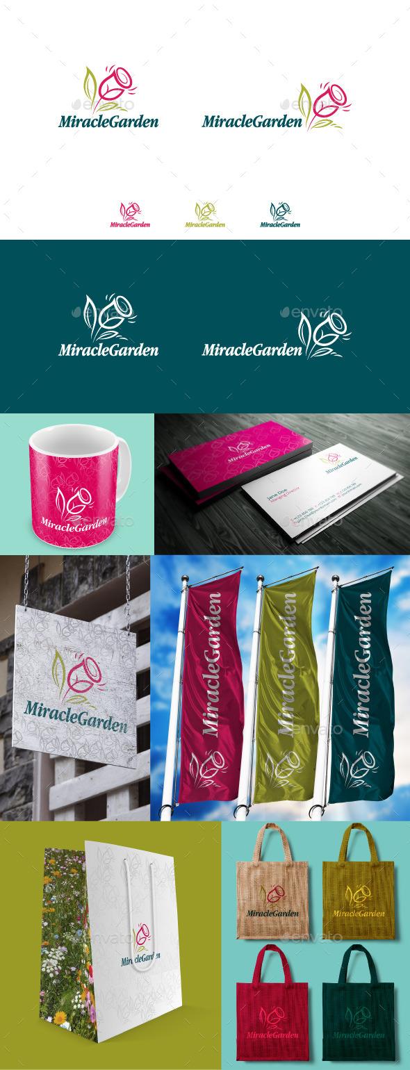 GraphicRiver Miracle Garden Logo 9878203 GraphicRiver Miracle Garden Logo 9878203