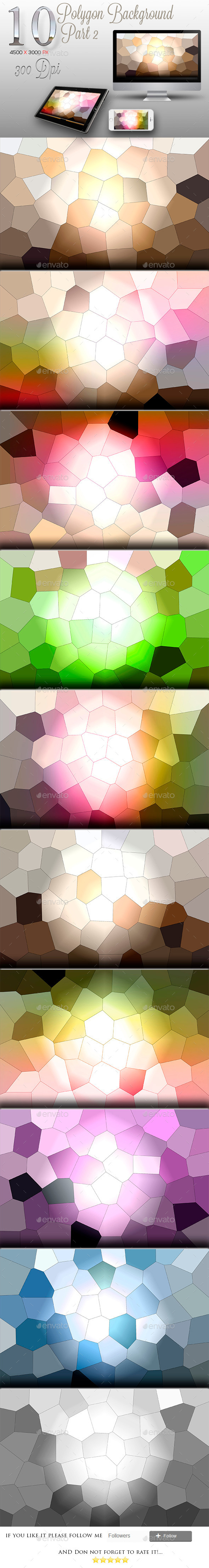 10 Backgrounds Polygon Texture Part 2