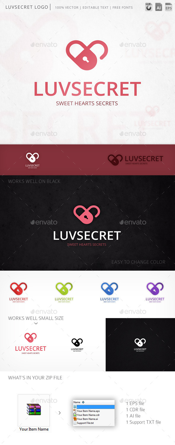 GraphicRiver Luvsecret Logo 9879121 GraphicRiver Luvsecret Logo 9879121