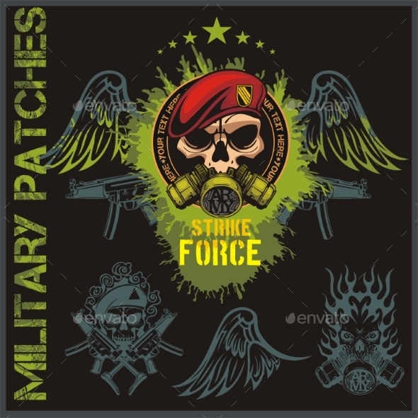 GraphicRiver Special Forces Patch Set 9879165 GraphicRiver Special Forces Patch Set 9879165