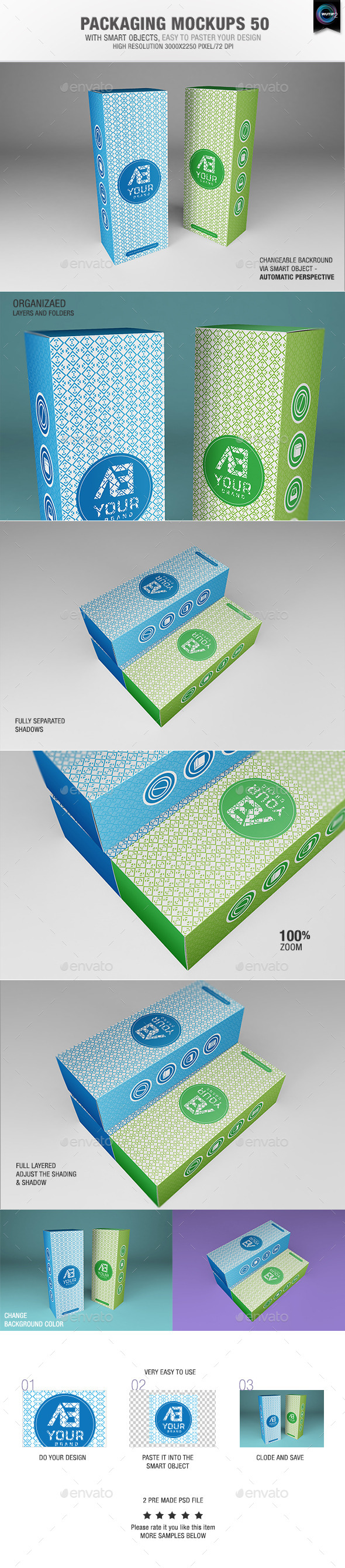 Packaging Mock-ups 50 Packaging Mock-ups 50